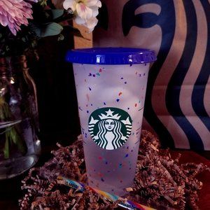 NEW LIMITED Starbucks Color Changing Confetti Cup